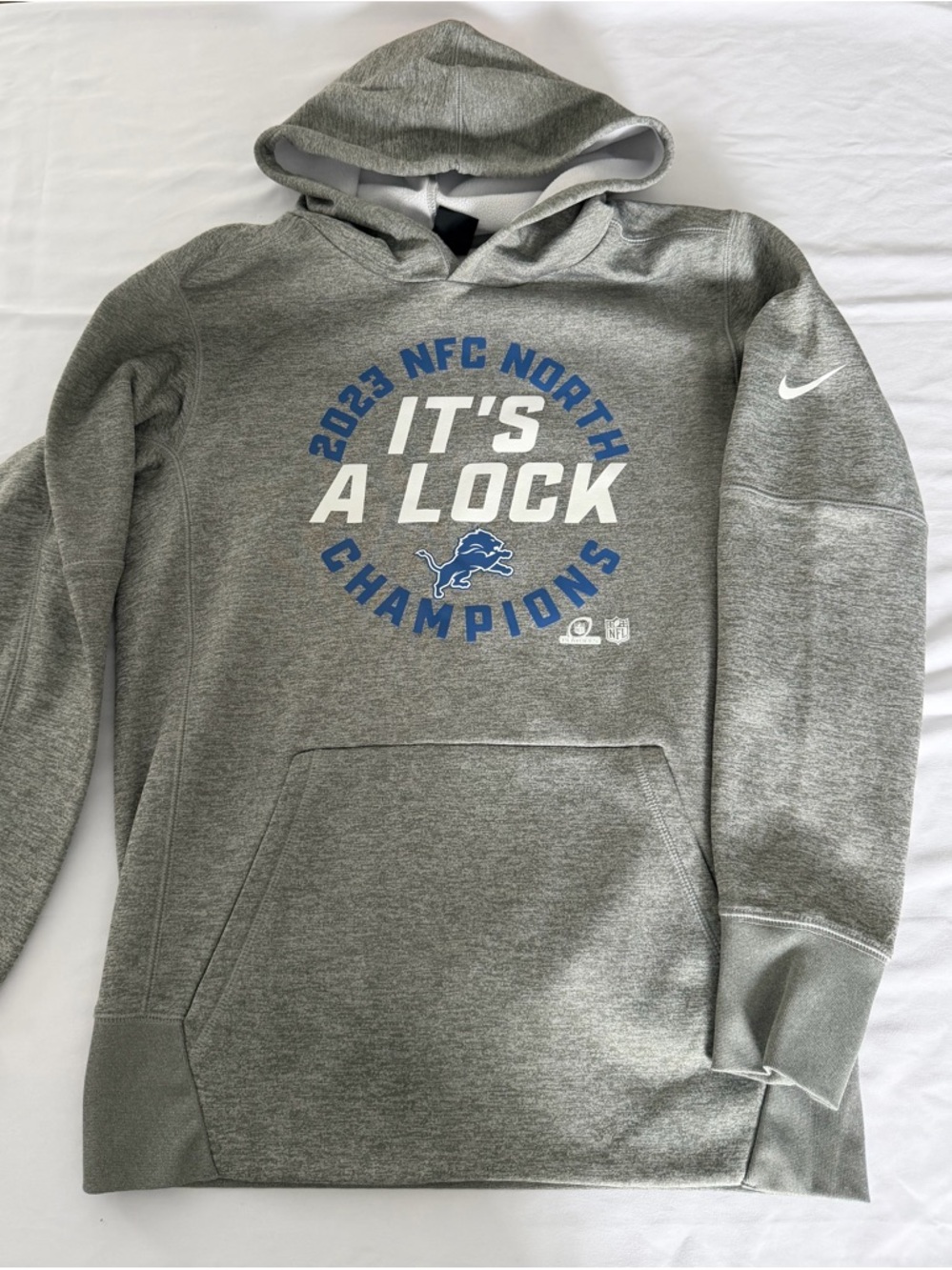 Nike Gray Heather Dri-FIT Hooded Pullover